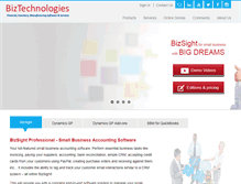 Tablet Screenshot of biztechnologiesonline.com